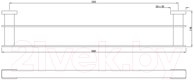 Держатель для полотенца Artize Quadra QUA-CHR-61713