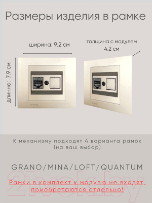 Розетка Ovivo 600-000313-229