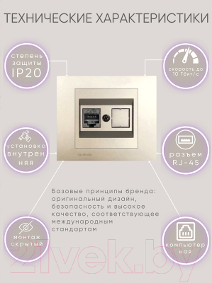 Розетка Ovivo 600-000313-229