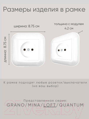 Рамка для выключателей и розеток Ovivo Loft 404-010001-096