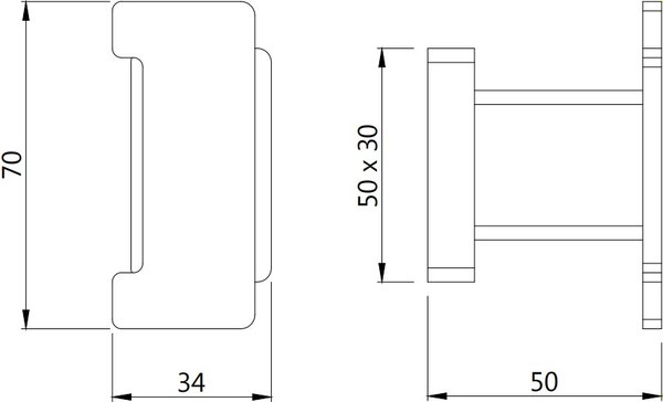 Крючок для ванной Artize Quadra QUA-CHR-61761