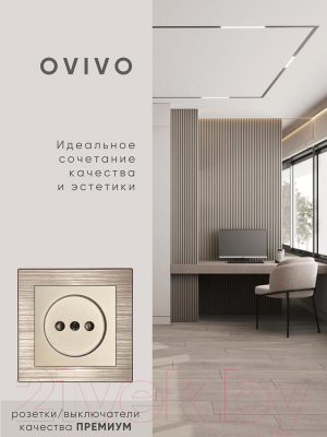Рамка для выключателей и розеток Ovivo Quantum 405-330000-096