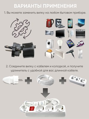 Вилка штепсельная El-Bi 505-001101-816