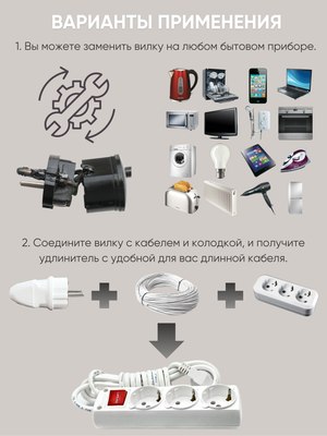 Вилка штепсельная El-Bi 505-001301-820