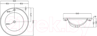 Умывальник Jaquar Fusion FSS-WHT-29601
