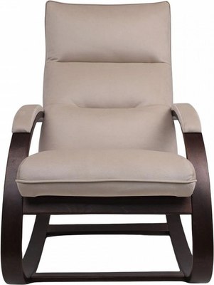 Кресло-качалка Импэкс Leset Морено (орех текстура/Velur V18)