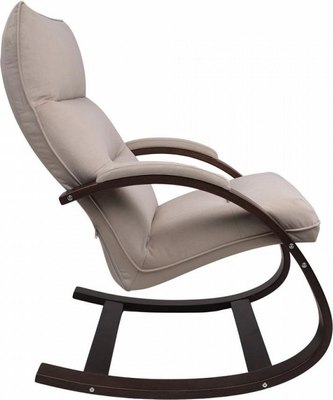 Кресло-качалка Импэкс Leset Морено (орех текстура/Velur V18)