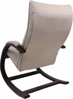 Кресло-качалка Импэкс Leset Морено (орех текстура/Velur V18)