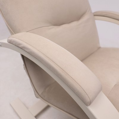 Кресло-качалка Импэкс Leset Морено (слоновая кость/Velur V18)