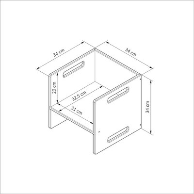 Стул детский Dipriz Чек / Д.63021.1