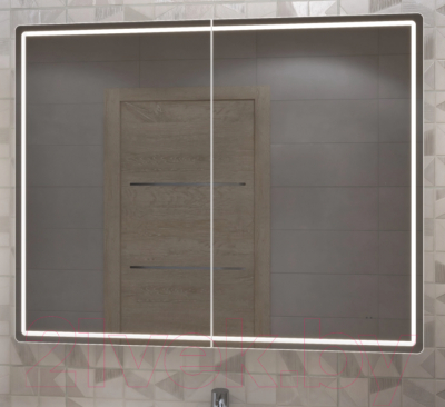 Шкаф с зеркалом для ванной Mixline Вектор 554818