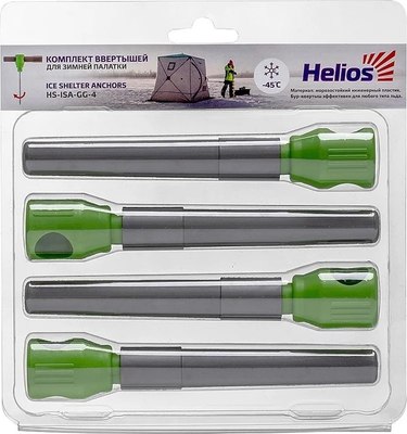 Набор колышков для палатки Helios Комплект ввертышей HS-ISA-GG-4 - фото