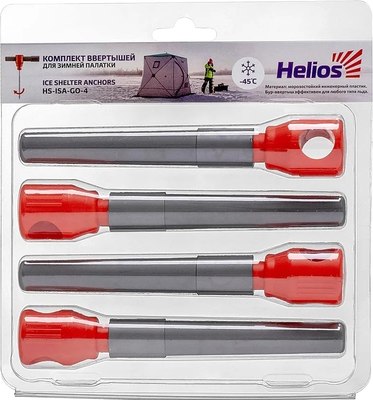 Набор колышков для палатки Helios Комплект ввертышей HS-ISA-GO-4 - фото