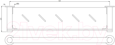 Полка для полотенца Artize Onyx ONY-CHR-59775
