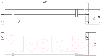 Полка для умывальника Artize Duos DUO-CHR-62771