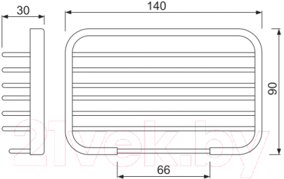 Полка для ванной Jaquar ACN-CHR-1177N
