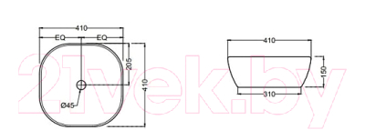 Умывальник Jaquar JDS-WHM-25911