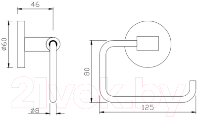 Держатель для туалетной бумаги Jaquar ACN-BLM-1151N - фото