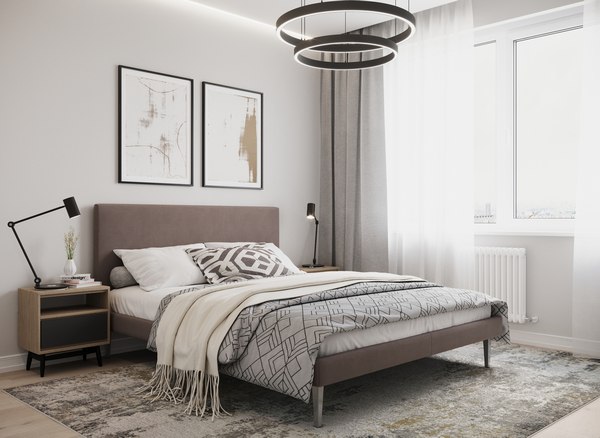 Двуспальная кровать Moon Family 1256 / MF011235