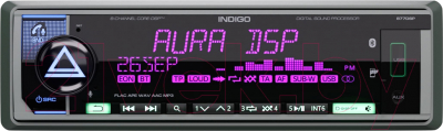 Бездисковая автомагнитола AURA Indigo-877DSP - фото