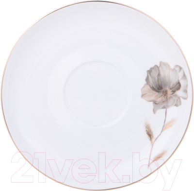 Чашка с блюдцем Lefard Inspiration Золотой цветок / 422-126