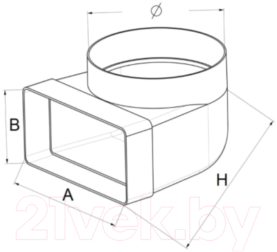 Колено-переходник Awenta KP120-23