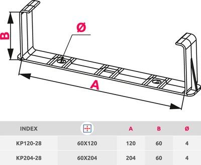 Держатель воздуховода Awenta KP204-28