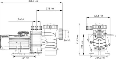 Насос для бассейна Unipump Jet Pool SPP 5500T / 84993