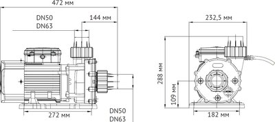 Насос для бассейна Unipump Jet Pool STP 2000T / 56058