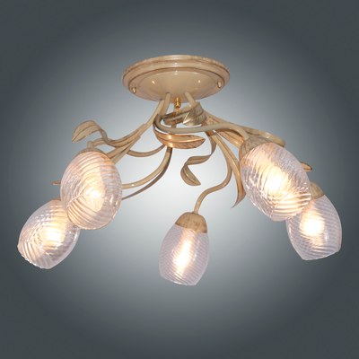 Потолочный светильник Элетех Лилия НПБ 01-5x60-107 Е27 / 1005405402