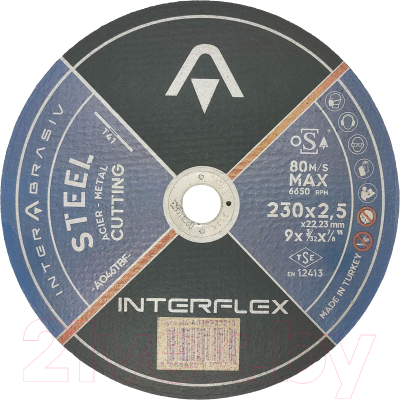 Отрезной диск Interflex Ao46tbf Steel / 4078232510 - фото
