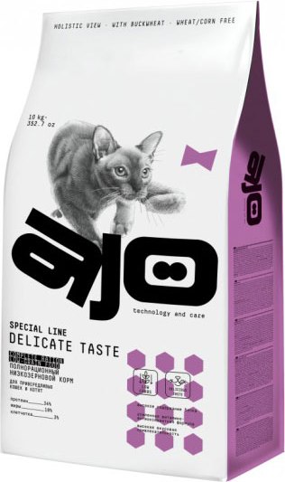Сухой корм для кошек AJO Delicate Taste Для привередливых кошек и котят - фото