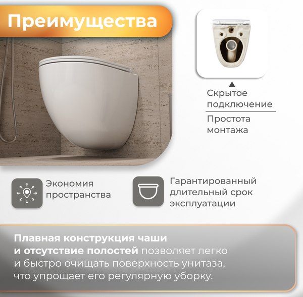 Унитаз подвесной Grossman GR-4455SQC