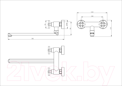 Смеситель Ekko E22808