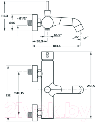 Смеситель Maxonor Pure Life PL3287-6
