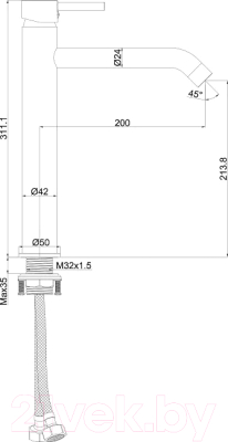 Смеситель Maxonor Pure Life PL1187-6