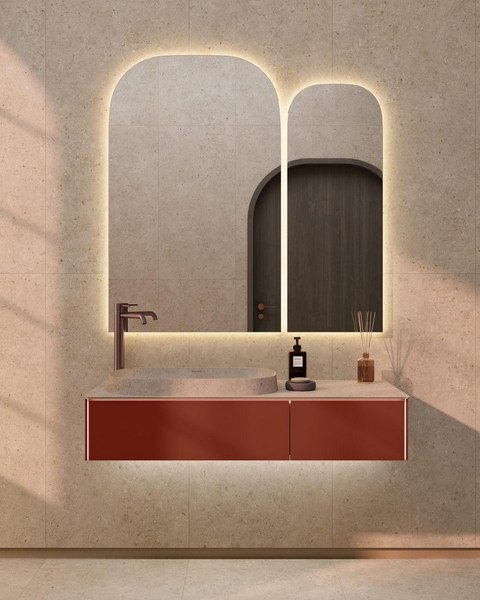 Зеркало Kerama Marazzi Vetrata R / VE.R.mi.115/WHT