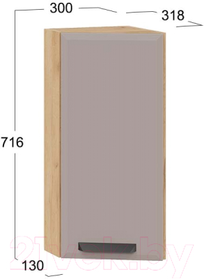 Шкаф навесной для кухни ТриЯ Тиана 1В3Т