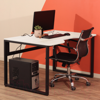 Письменный стол Millwood Каир 1 с вырезом 130x85x75