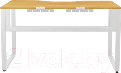 Письменный стол Millwood Каир 1 с вырезом 130x85x75 - фото