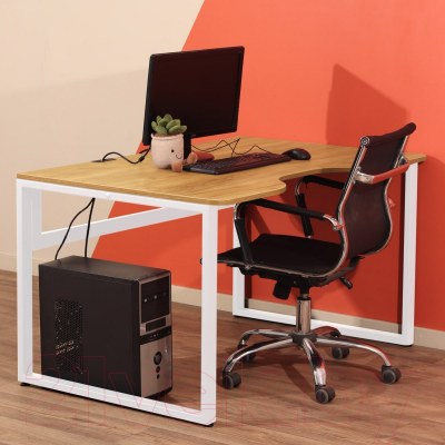 Письменный стол Millwood Каир 1 с вырезом 130x85x75