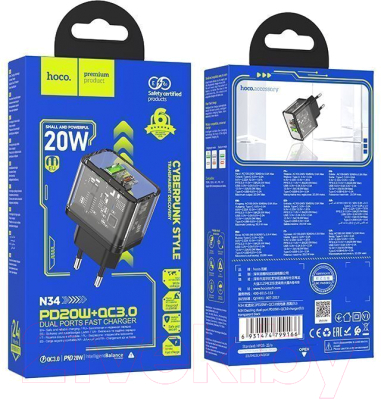 Адаптер питания сетевой Hoco N34