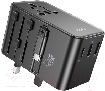 Зарядное устройство сетевое Hoco AC18 + кабель 1C2A