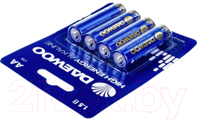 Комплект батареек Daewoo LR6 BL-4 HIGH Energy Alkaline 40/960