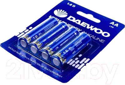 Комплект батареек Daewoo LR6 BL-4 HIGH Energy Alkaline 40/960