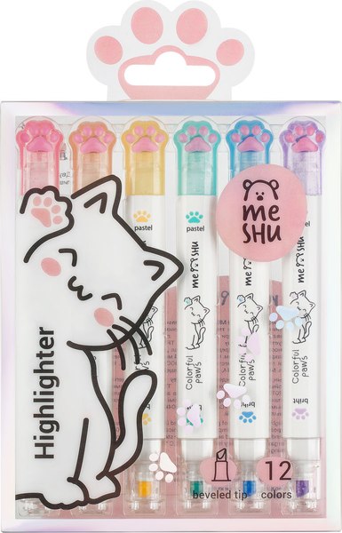 Набор маркеров Meshu White kittens / MS_55401 - фото