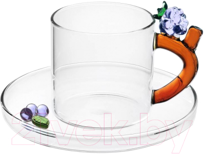Чашка с блюдцем Ichendorf Milano Fruits & Flowers 09352195 - фото