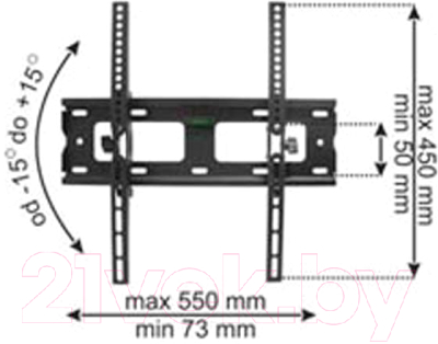 Кронштейн для телевизора Lextool LXLCD38