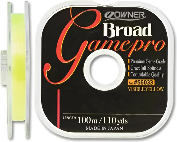 Леска монофильная Owner Broad Game Pro yellow / 56033-020