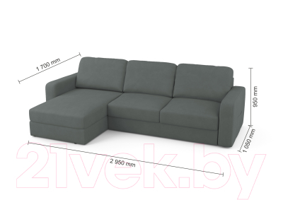 Диван угловой Mio Tesoro Aurora левый